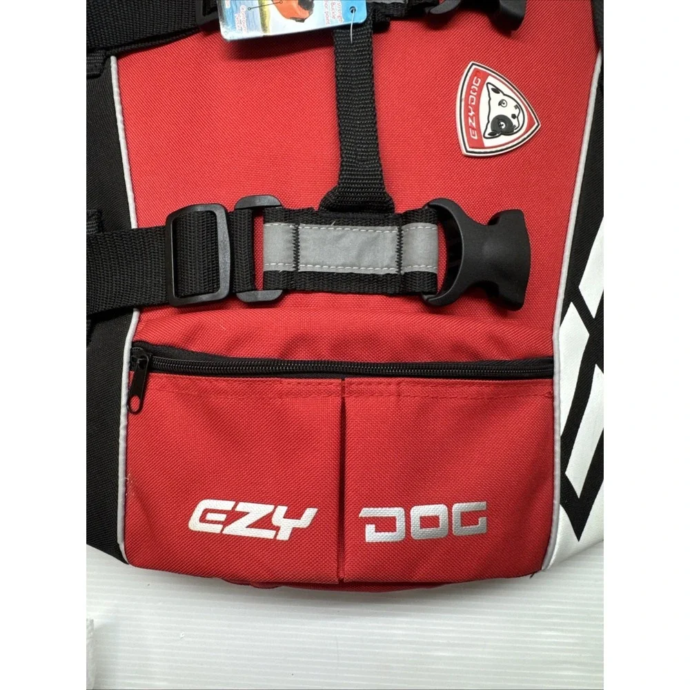NEW EzyDog Doggy Flotation Device Dog Life Vest Jacket (DFD) Size Medium (M) Red